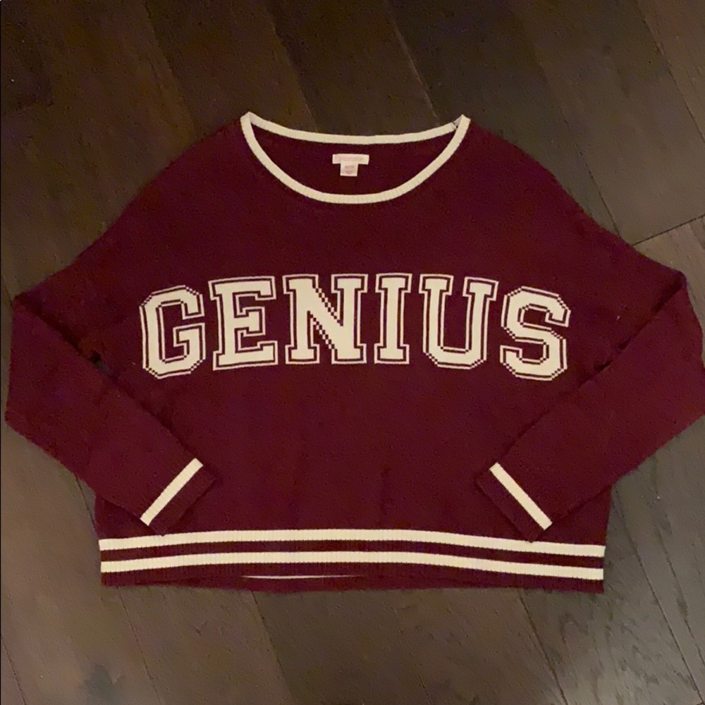 “Genius” Varsity-Style Sweater